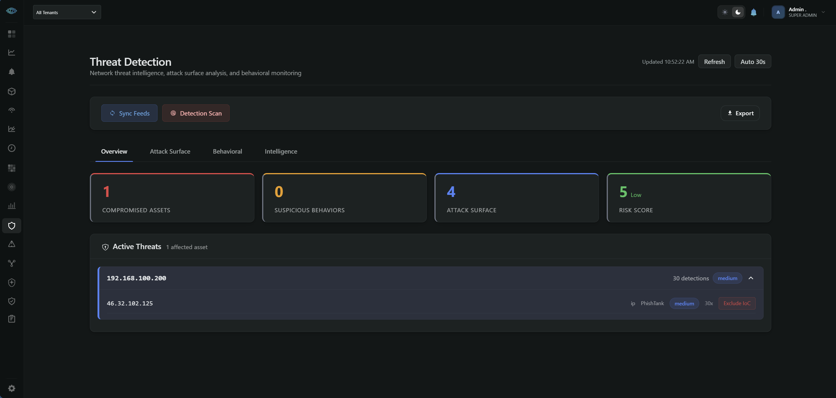 WireTrace Threat Detection — product screenshot
